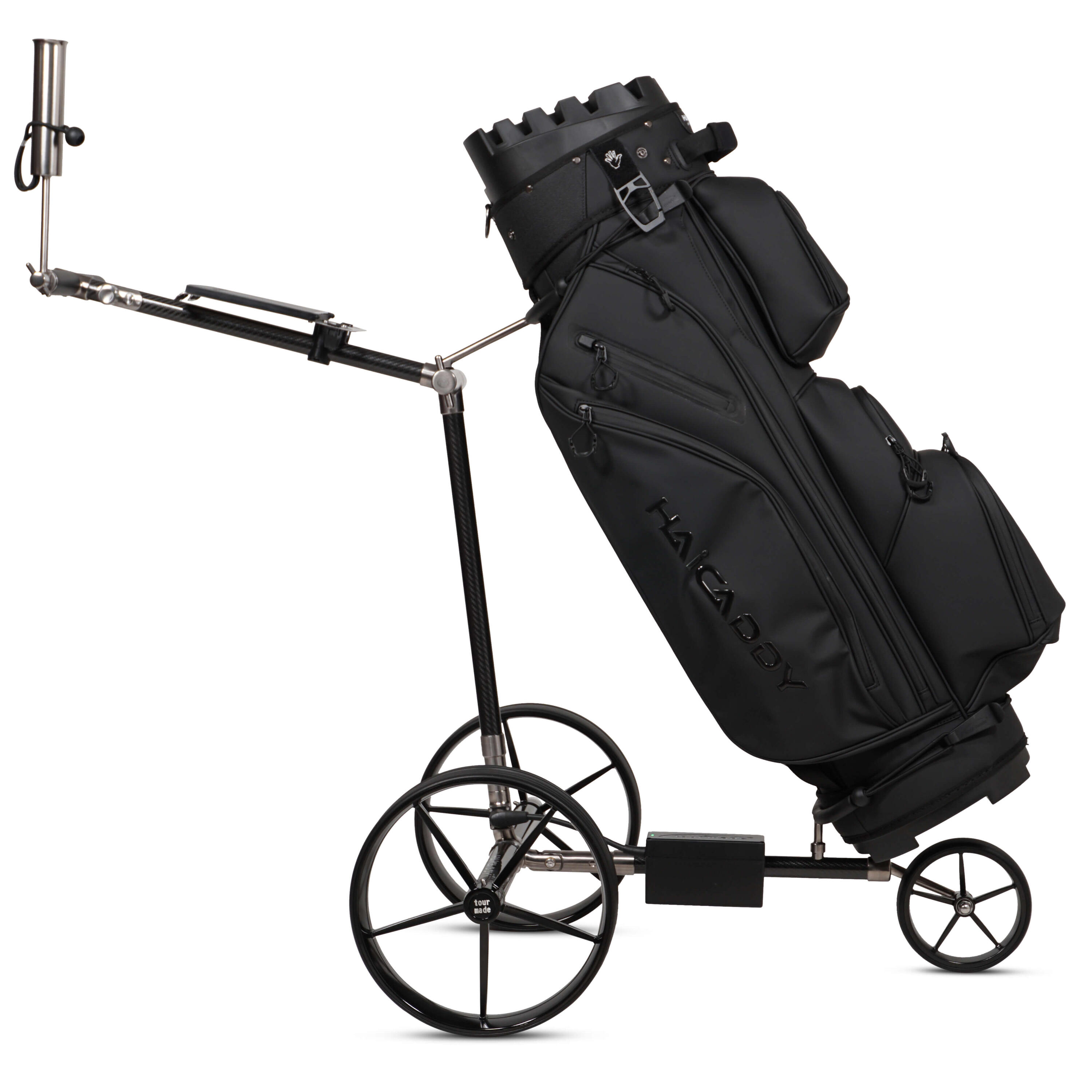 Tour Made Haicaddy® HC9TiC Titanium Carbon Elektrische Golftrolley 3/7