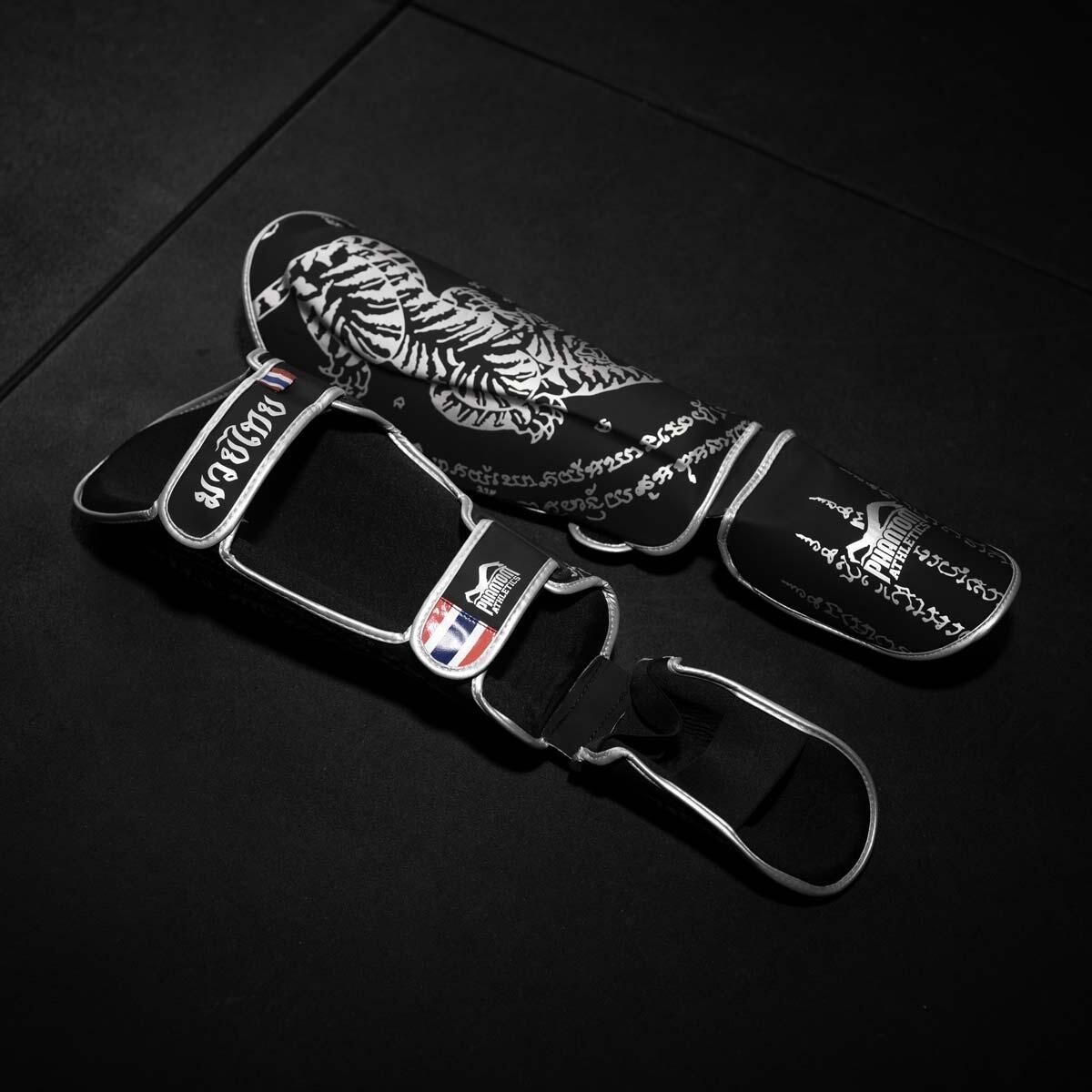 Schienbeinschoner Phantom Muay Thai – Schwarz – S/M 2/4