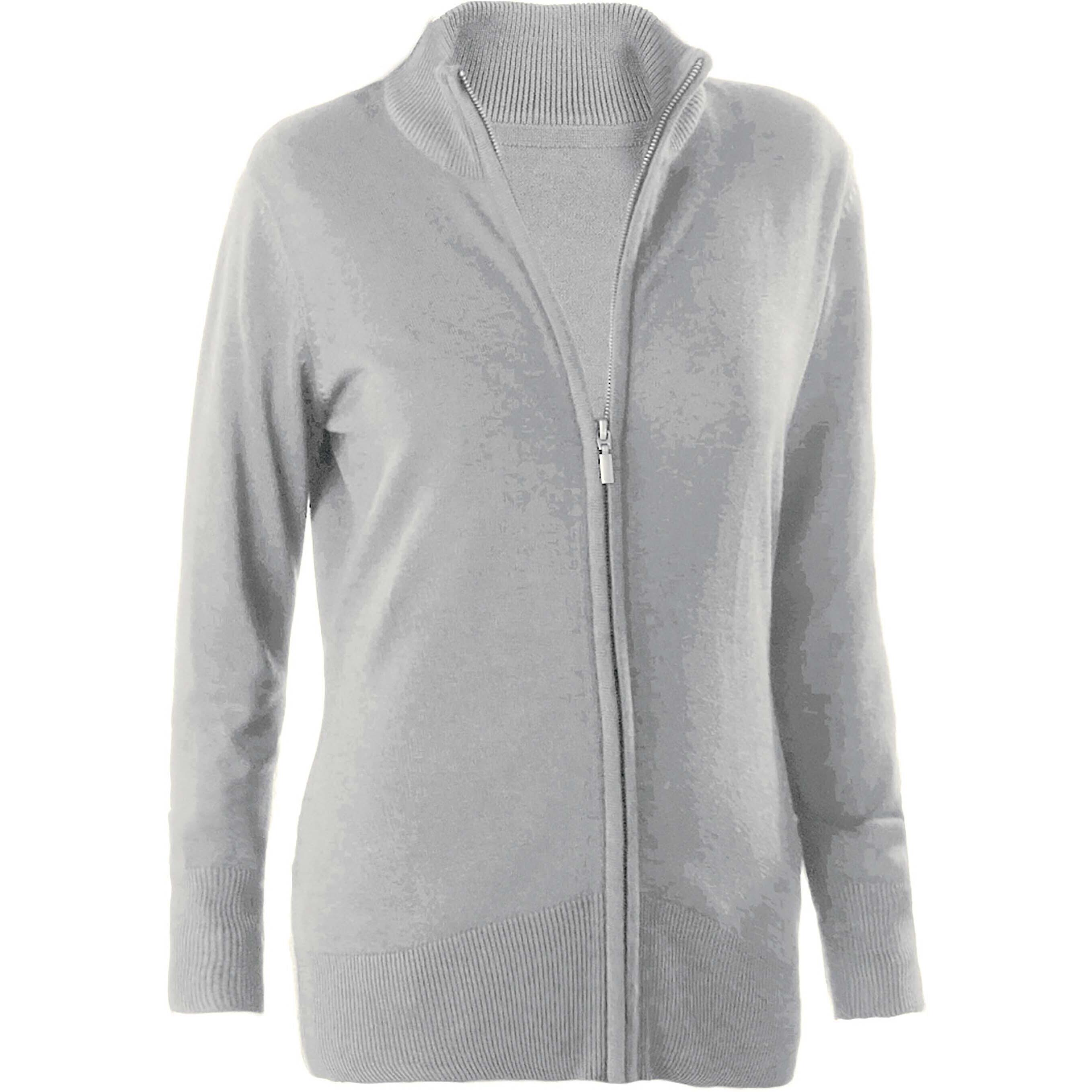 Kariban - Cardigan Femme Zippé Kariban - Gilet Manches Longues - Gris - S - Decathlon