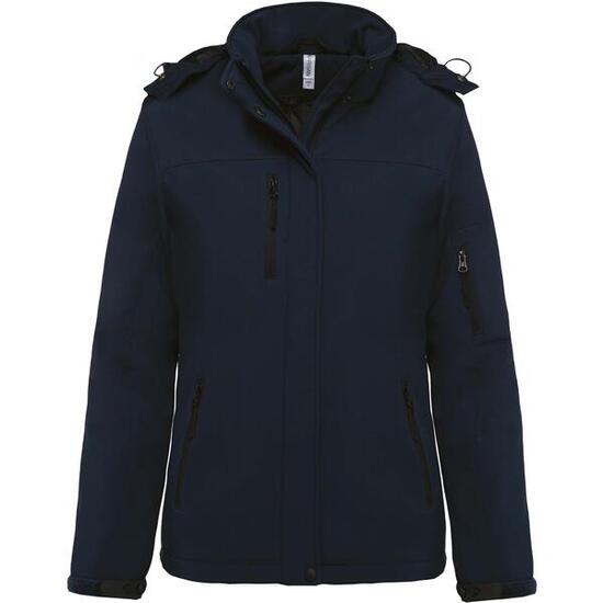 Parka Damen Kariban Softshell doublée capuche