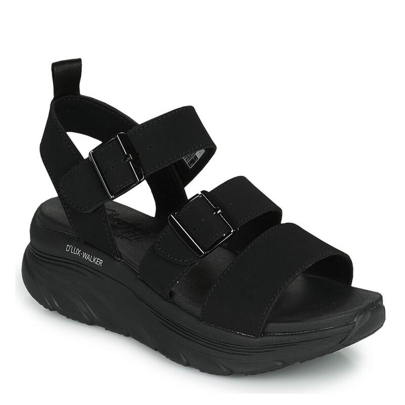 Sandalias Planas Mujer Skechers  Negro 2/6