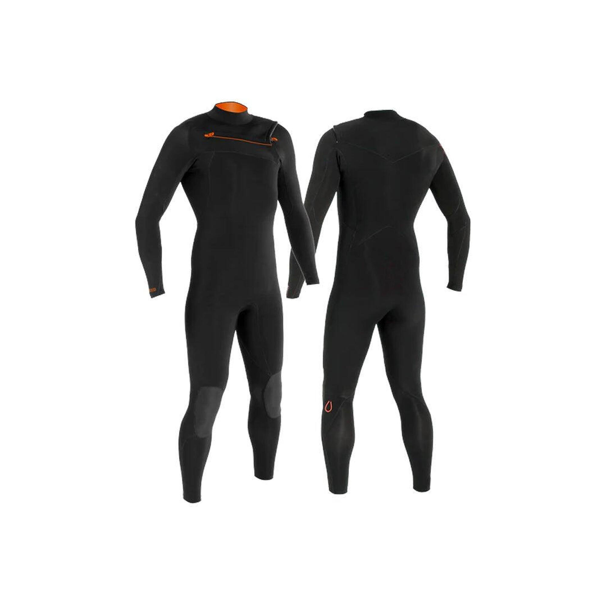 Mdns - 5/4/3 Polar Prime - Combinaison Surf Homme - Combinaison De Surf - Noir|orange - Xs - Decathlon