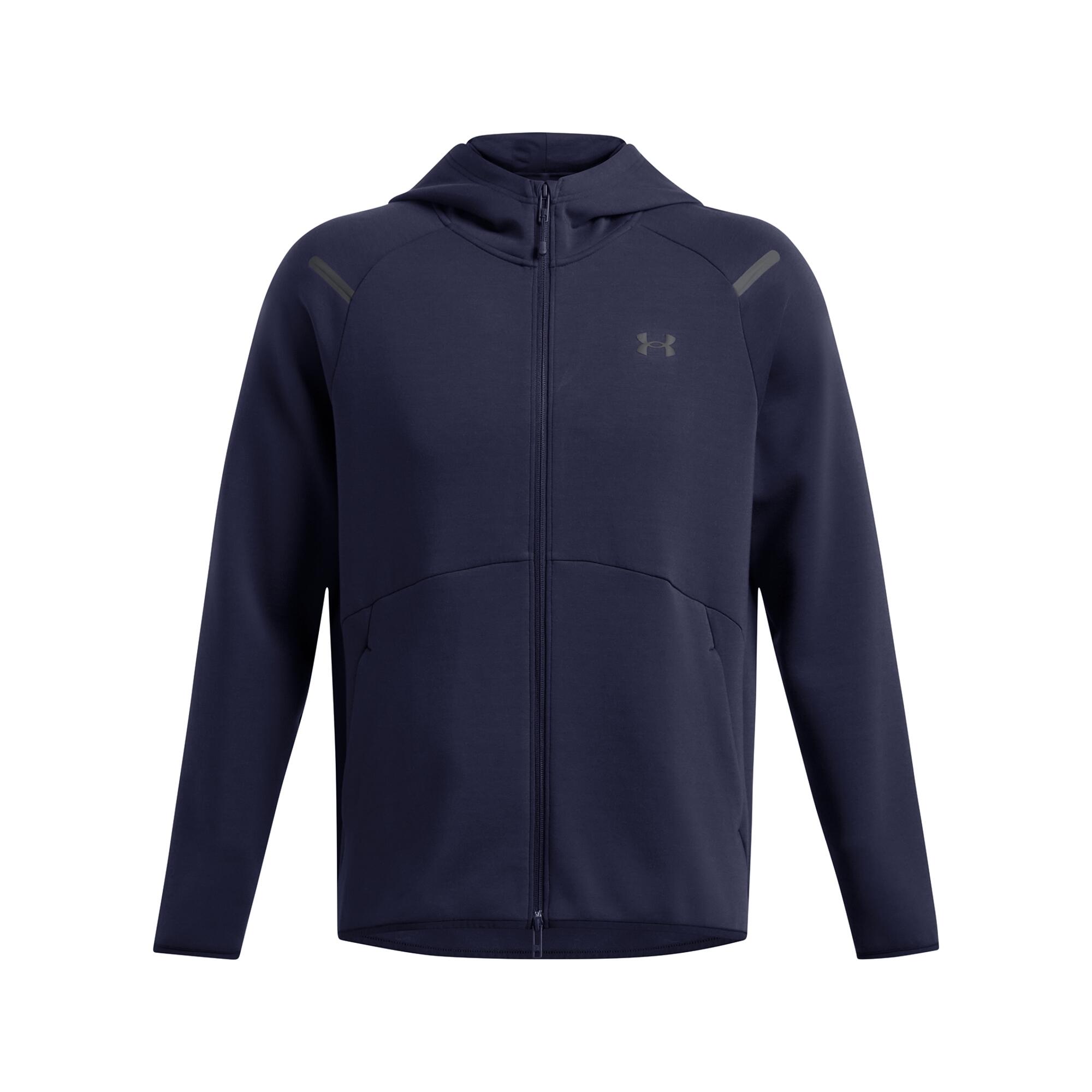 Under Armour - Sweatshirt À Capuche Entièrement Zippé Under Armour Unstoppable Fleece - Sweat-shirt - Bleu|noir - 36 Xs - Decathlon