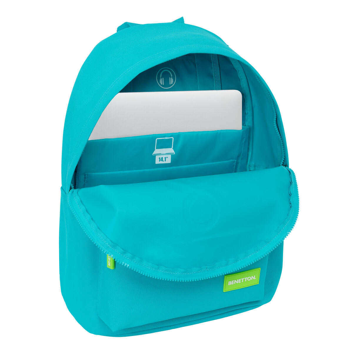 Mochila para Portátil Benetton benetton Azul 4/4