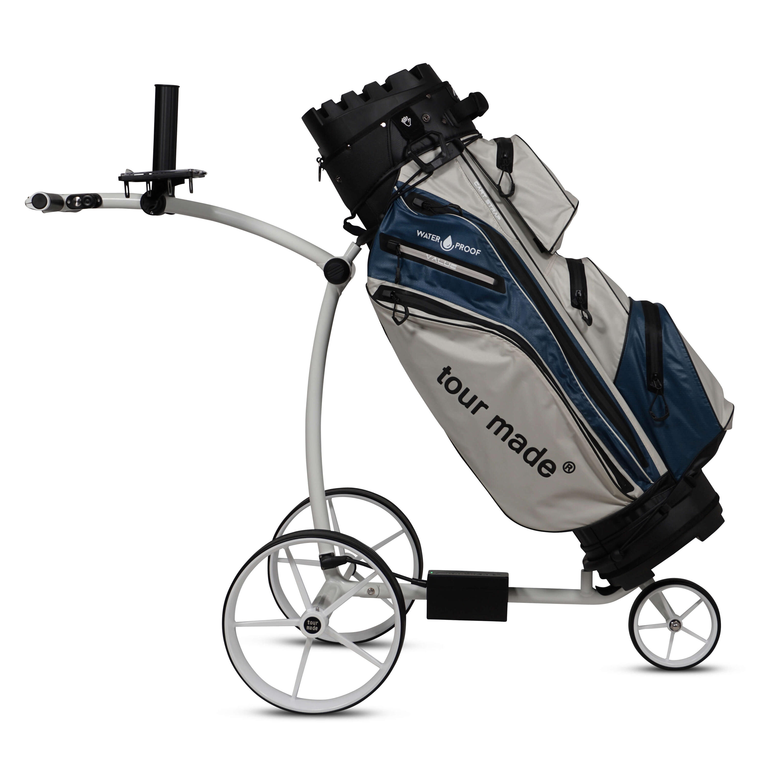 Tour Made RT-670S elektrische golftrolley frame wit 7/7
