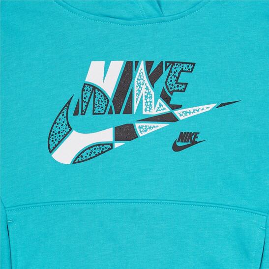 Tuta bambino nike outside tlant - azzurro/nero 3/4