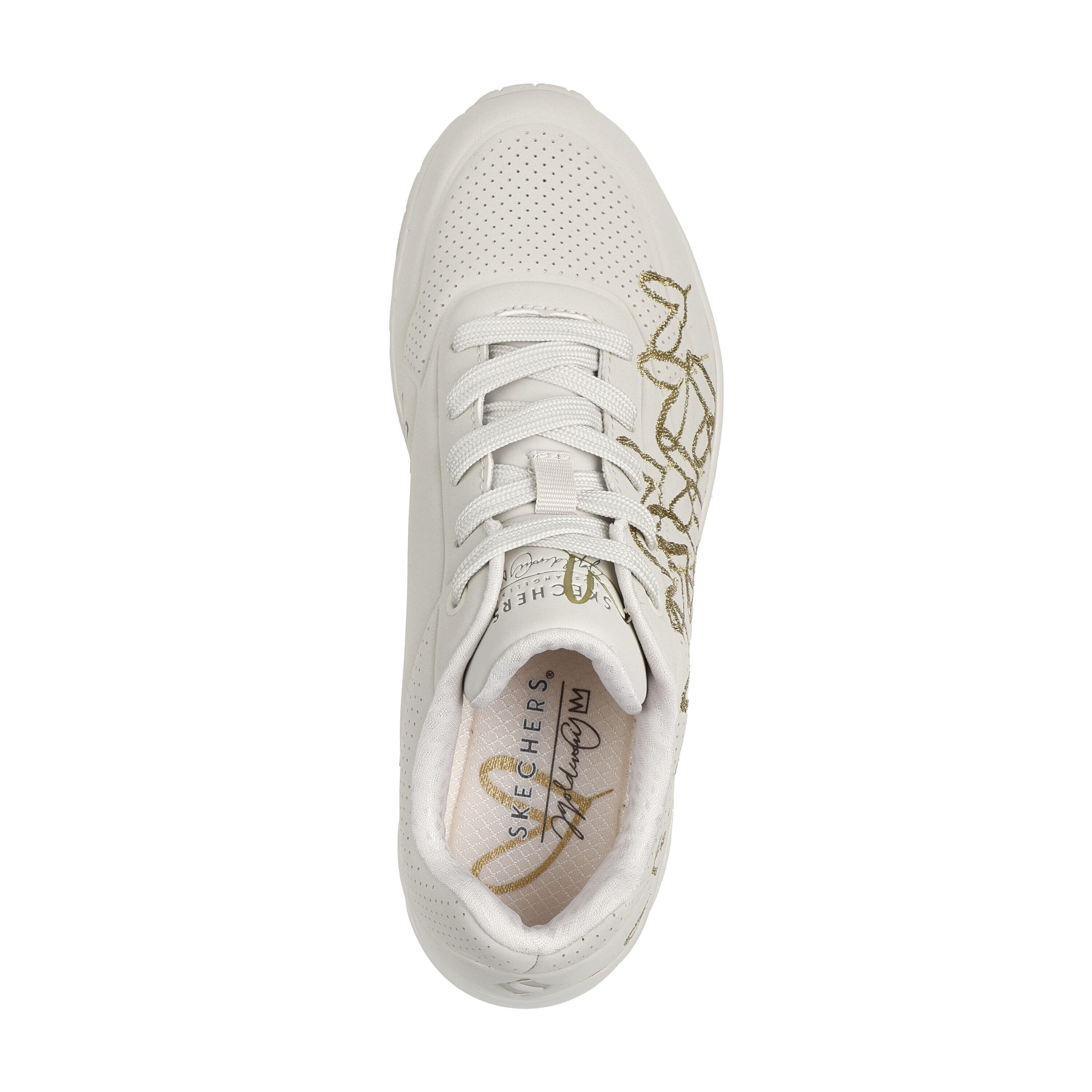 Sapatilhas de mulheres Skechers JGoldcrown Uno-Golden Heart 4/5