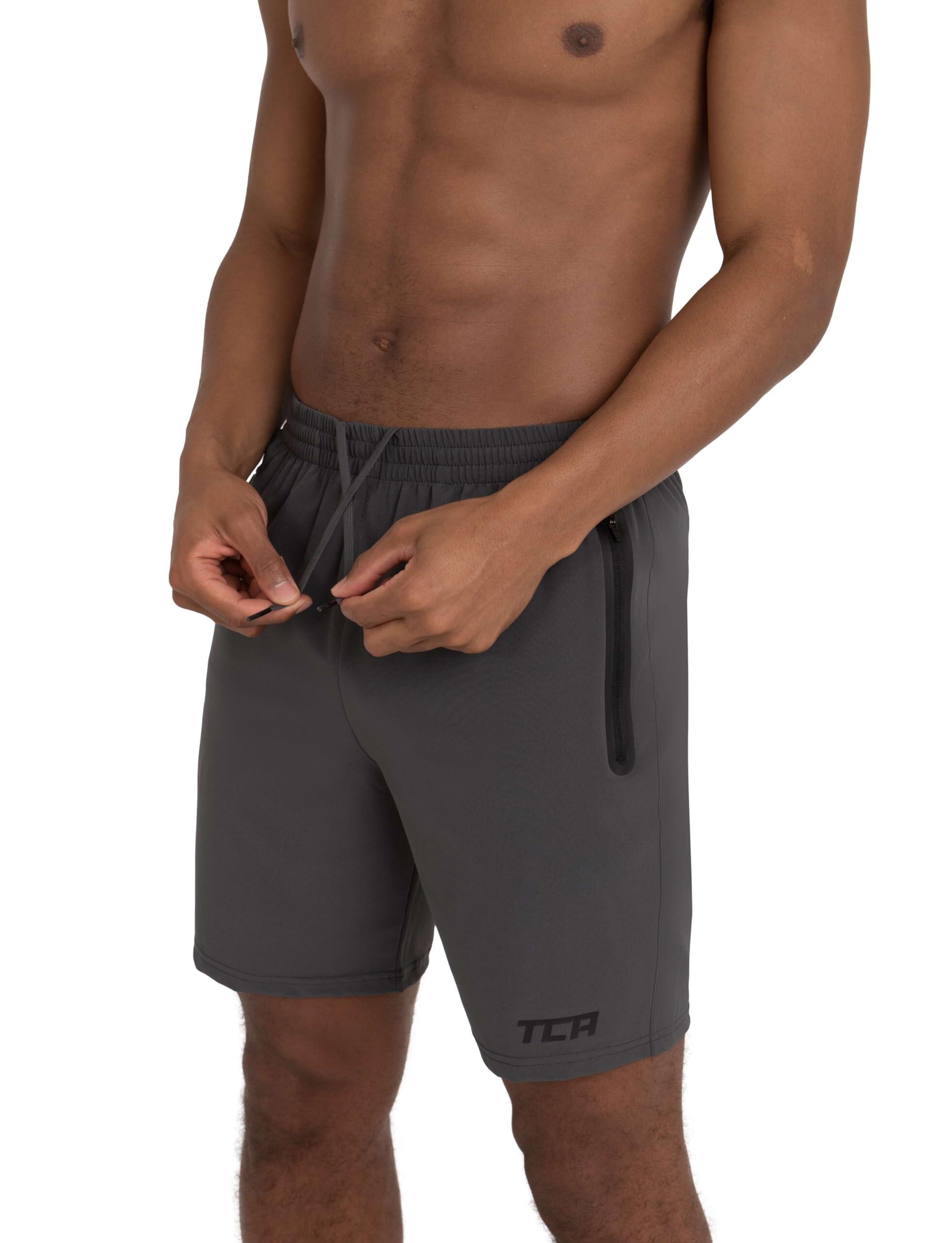 Men's Elite Tech Lightweight Running Shorts with Zip Pockets - Asphalt 3/7