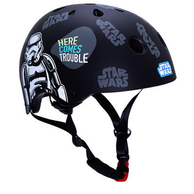 Fietshelm kind jongens star wars zwart 54-58 cm fiets kinderhelm disney