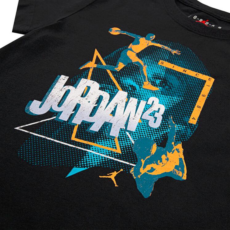 T-shirt ragazzo jordan sleeve tee - nero 3/3