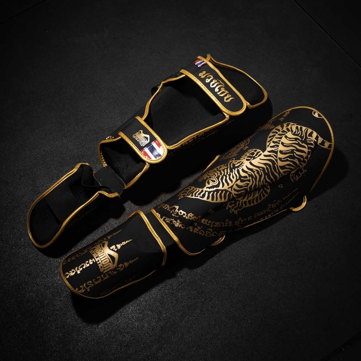 Paratibie Phantom Muay Thai – Nero/Oro – L/XL 2/4