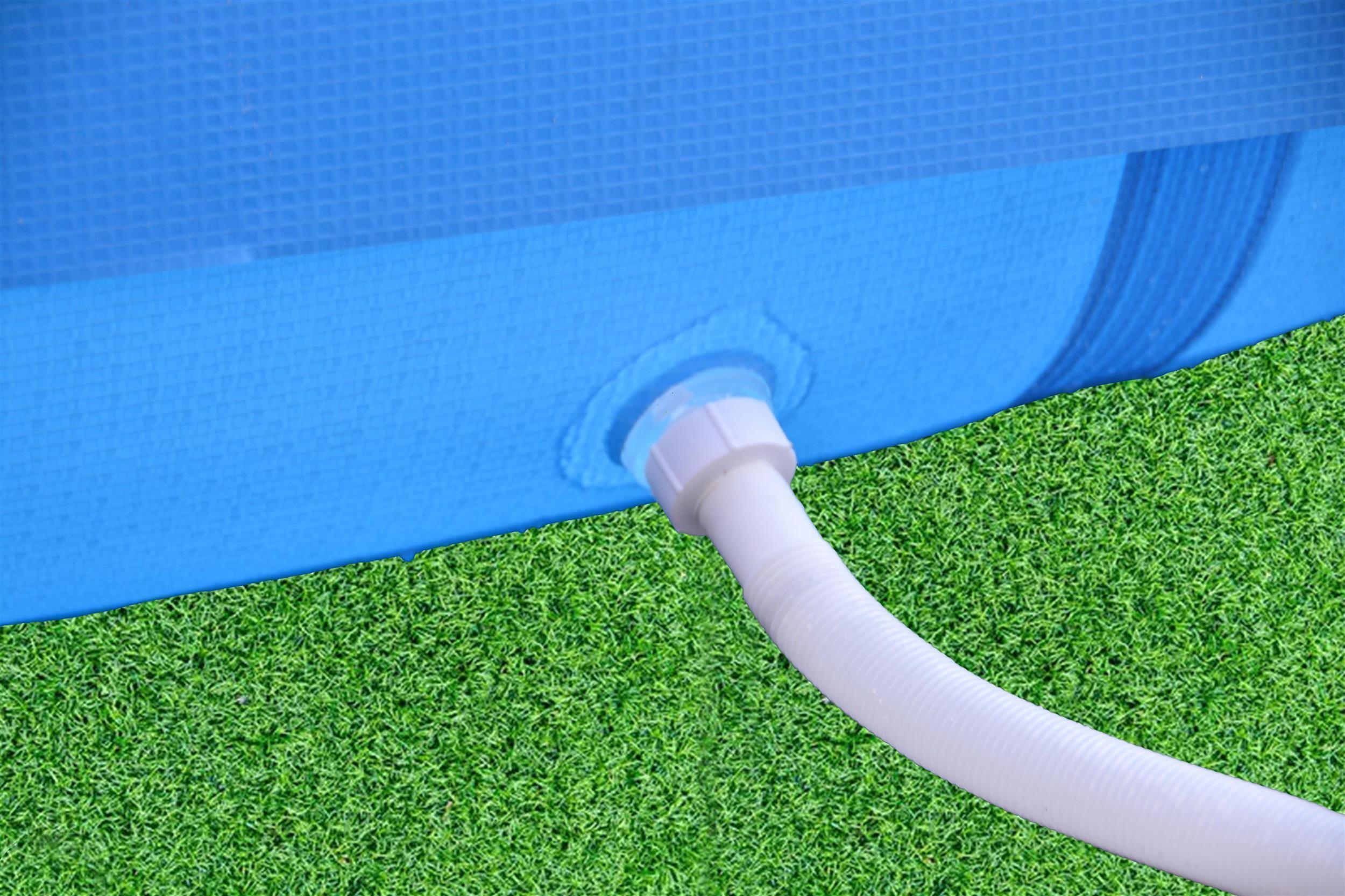 Frame Pool Komplettset rund 450x90 cm blau mit Filterpumpe 7/7