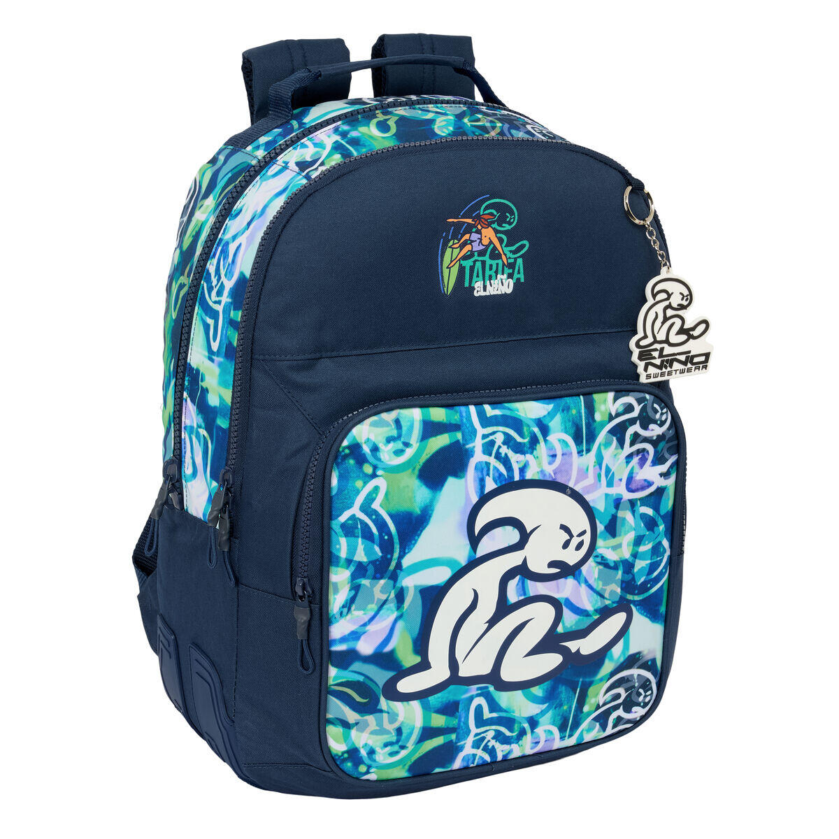 Mochila Escolar El Niño Kook Azul marino 3/3