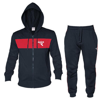 Tuta Uomo Cotone Leggero Full Zip - Cappuccio 072