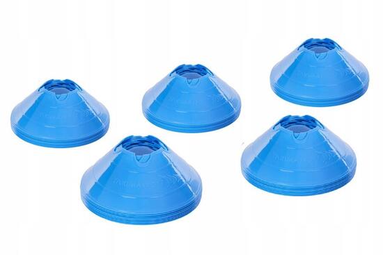 Inseln, Kegel, Kappen, Trainingspilze unter dem Stock