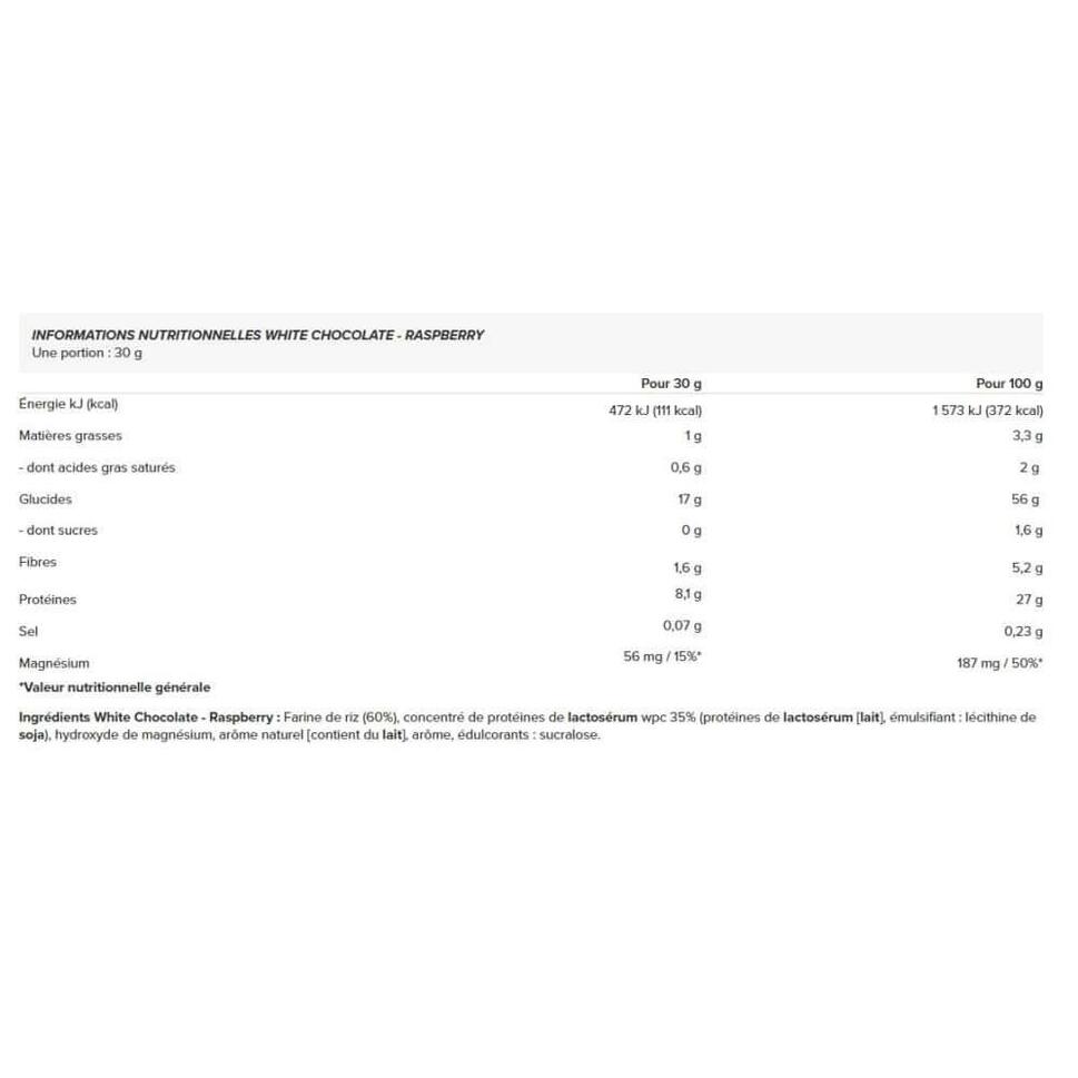 Kaszka ryżowa z białkiem PROTEIN RICE PORRIDGE 400g Biała czekolada-malina