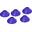 Insule de antrenament 10 bucăți stabil robust violet 20cm