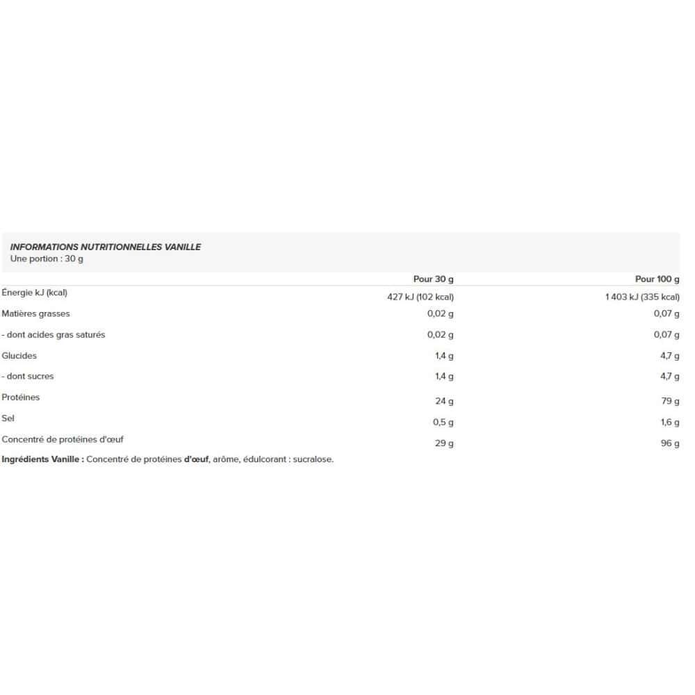 Koncentrat białka EGG WHITE PROTEIN 510g Vanilla 2/2