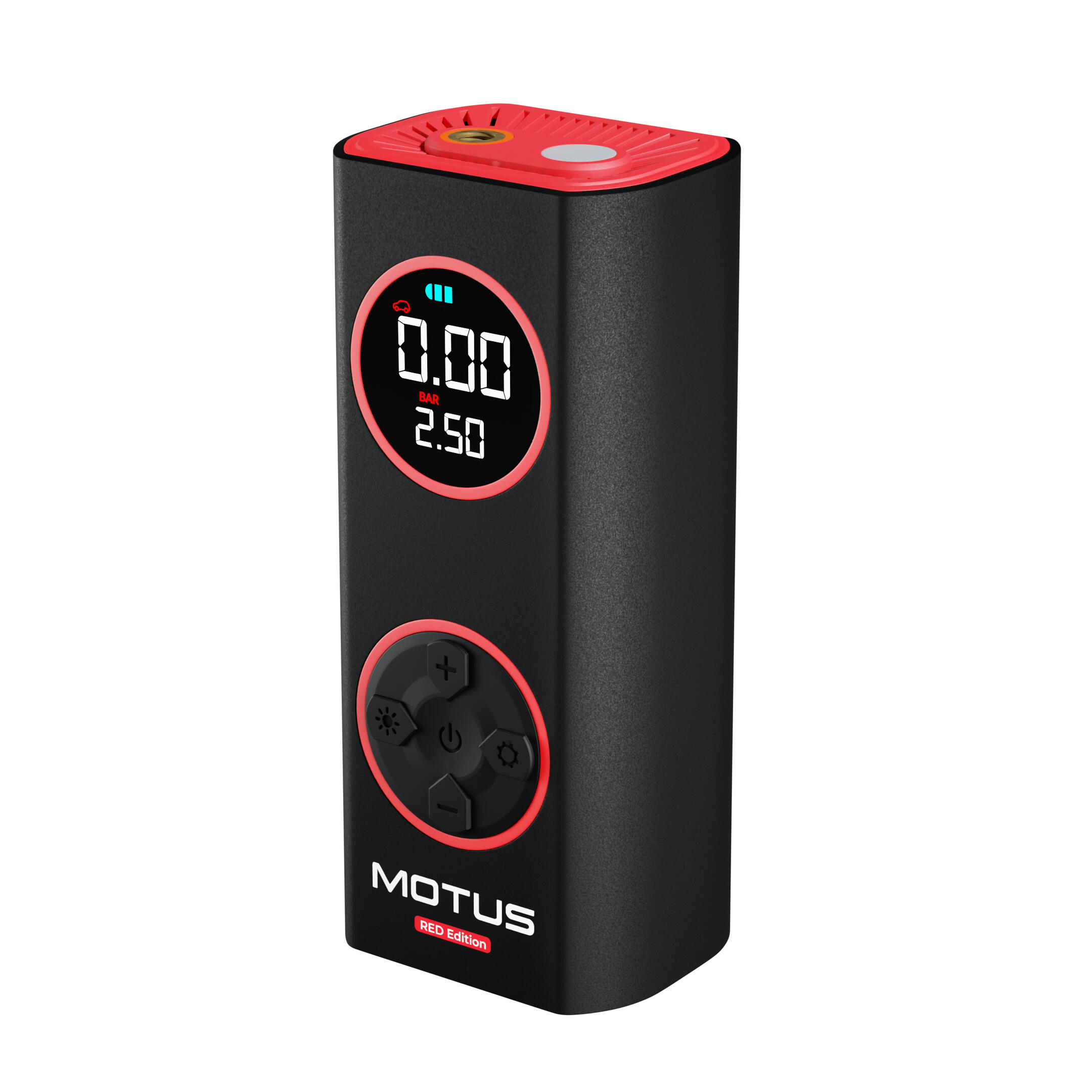 Elektrische pomp Motus AirPump Pro Red Edition 96W 7500 mAh manometer 4/4
