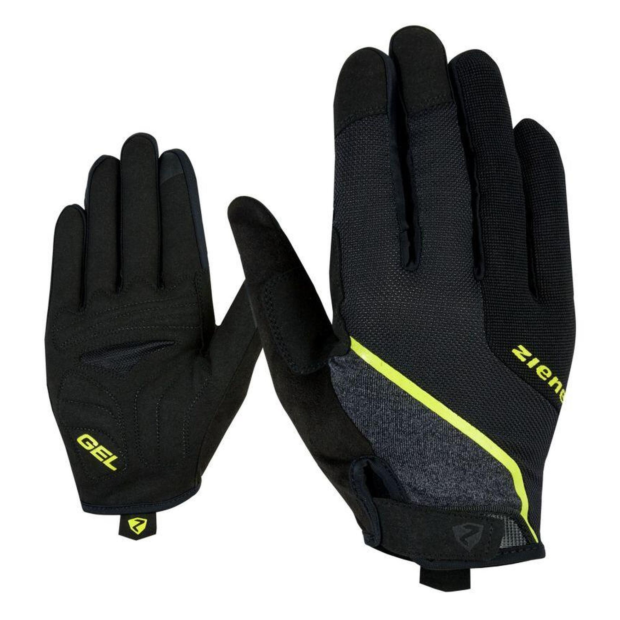 Ziener - Ziener Mtb Bike Gloves Clyo Touch Long Gel - Gants - Jaune|noir - 9,5 - Decathlon
