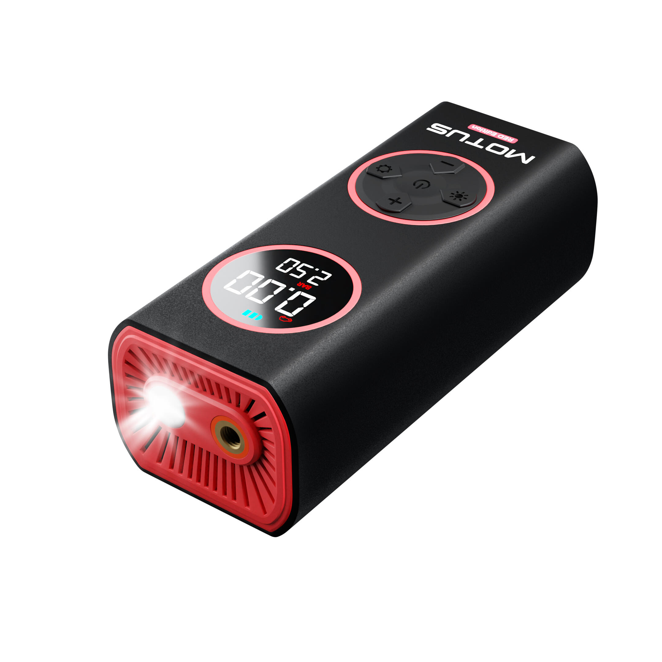 Elektrische pomp Motus AirPump Pro Red Edition 96W 7500 mAh manometer 3/4