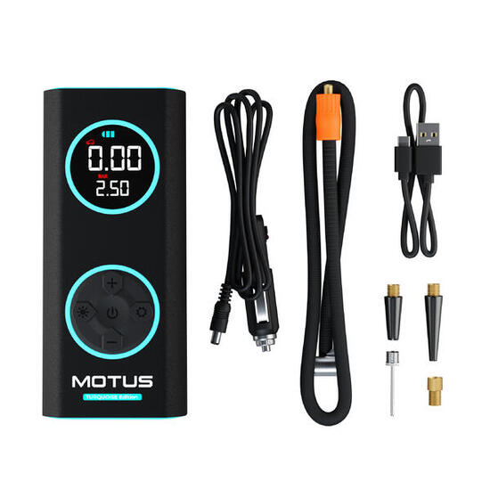 Pompa elettrica Motus AirPump Pro Red Edition 96W 7500 mAh manometro