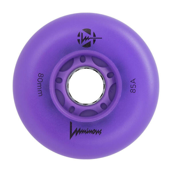 Fr Skates - Luminous Roue Inline 85a Violet [x4] - Roue - Violet - 80 Mm - Decathlon