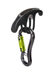 Assureur Ocún Bow + mousqueton Condor HMS Twist noir, cordes 8,5–11 mm