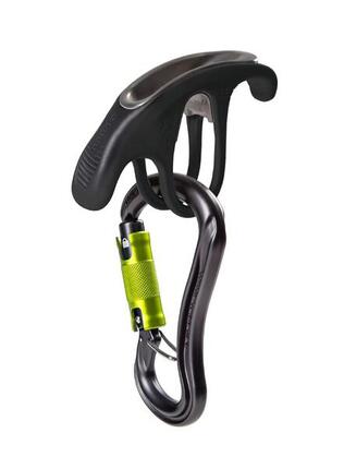 Ocún Sicherung Bow mit Condor HMS Twist Karabiner, schwarz, für 8,5–11 mm