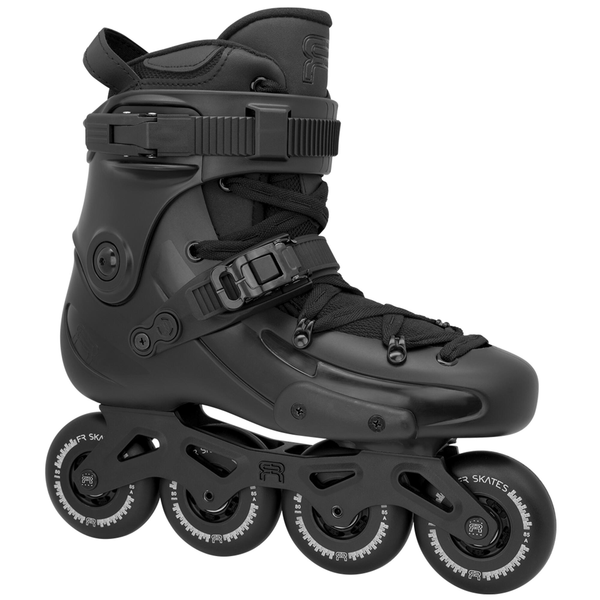 FR SKATES FR 3 80 X3R - Unisex In-Line FreeStyle, City Skating & FreeRide Skates – Black