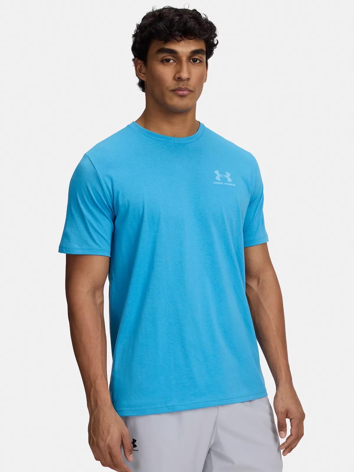 TShirt für Herren Blau/Weiß 3/4