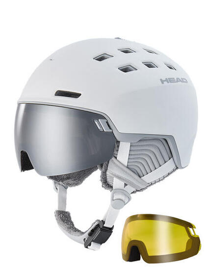 Kask narciarski damski z szybą HEAD RACHEL 5K + dodatkowa szyba w zestawiE