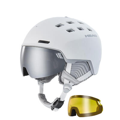 Kask narciarski damski z szybą HEAD RACHEL 5K + dodatkowa szyba w zestawiE