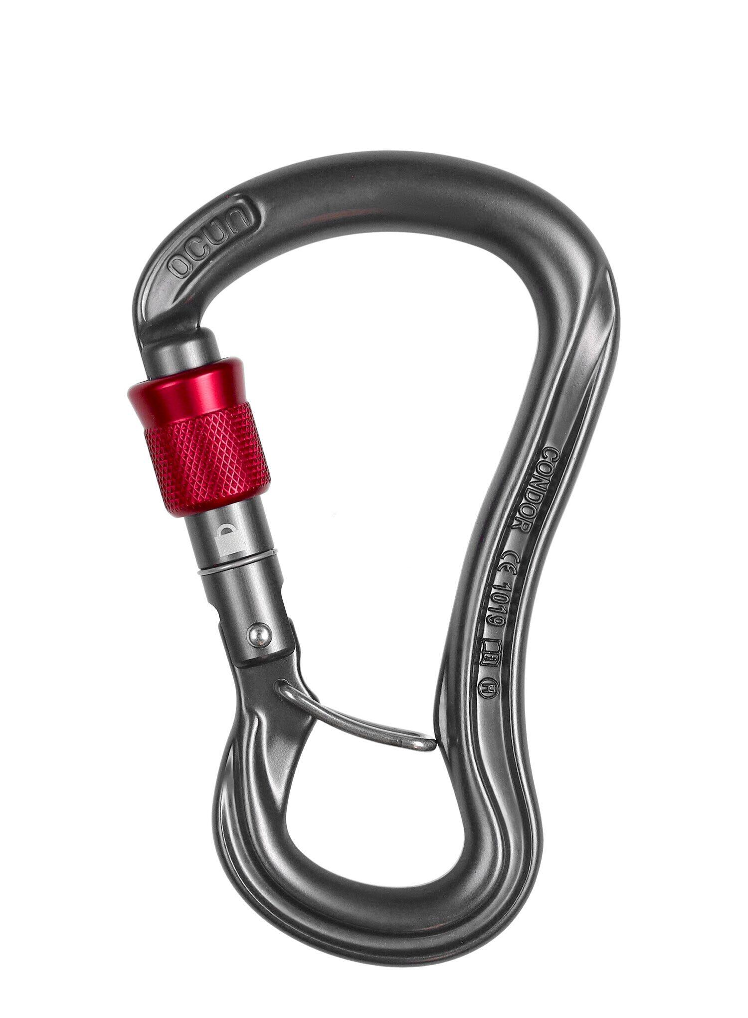 Mosquetón de escalada con tornillo y bow. Ocun Condor 3/7