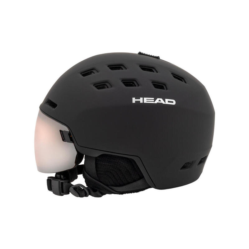 Kask narciarski męski z wbudowaną szybą HEAD RADAR black