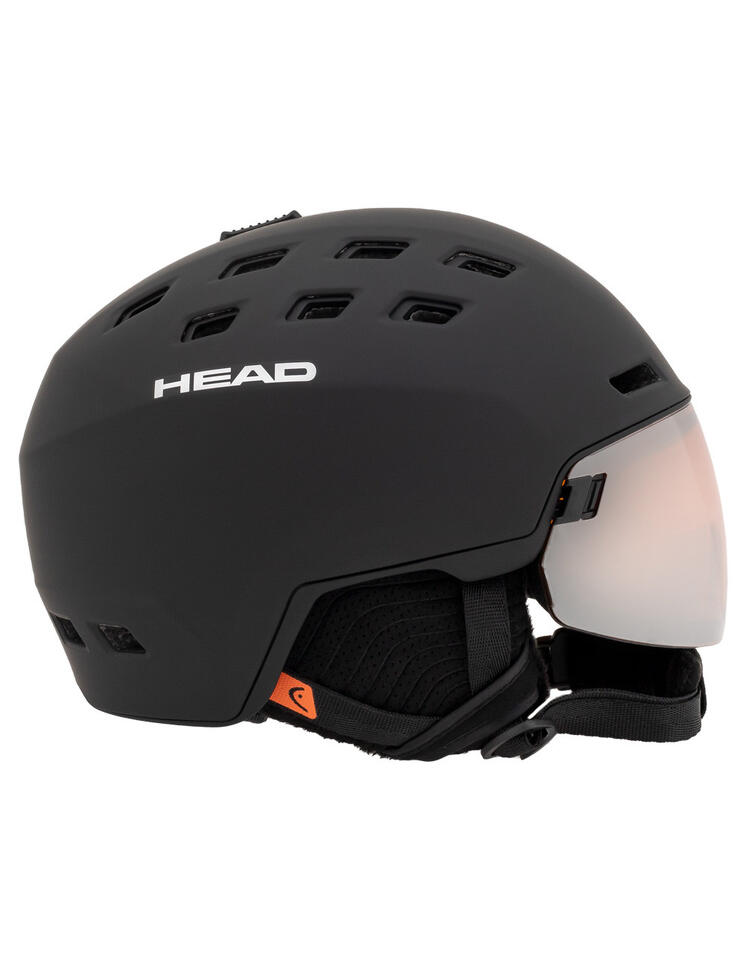 Kask narciarski męski z wbudowaną szybą HEAD RADAR black