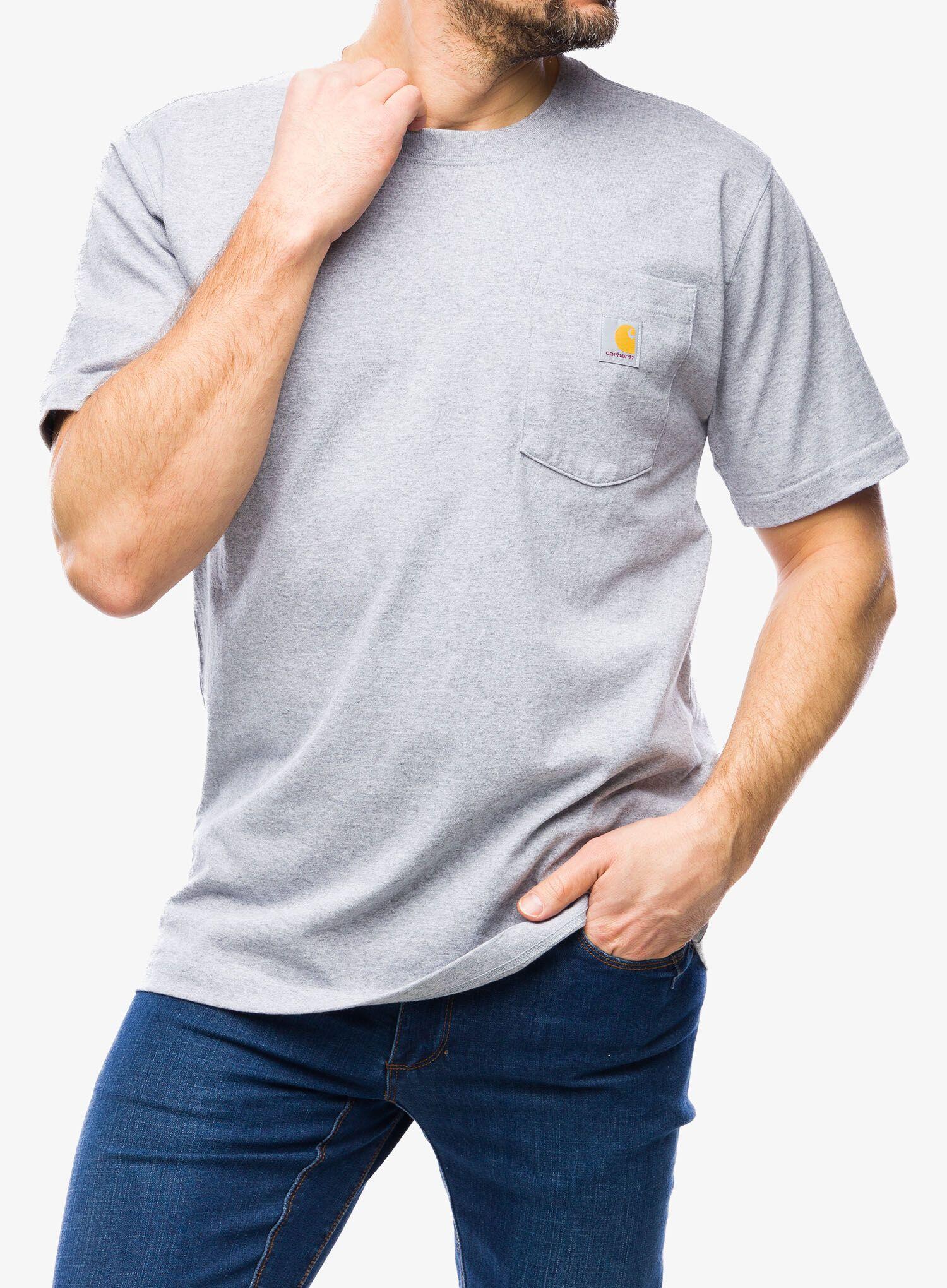 Koszulka sportowa męska T-shirt Carhartt Heavyweight Pocket K87 3/5