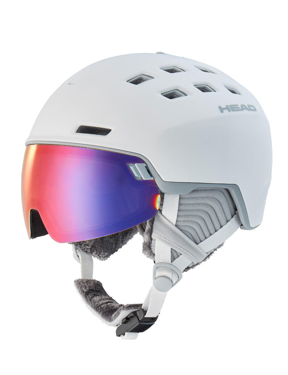 Kask narciarski damski z wbudowaną szybą HEAD RACHEL 5K POLA 1/2