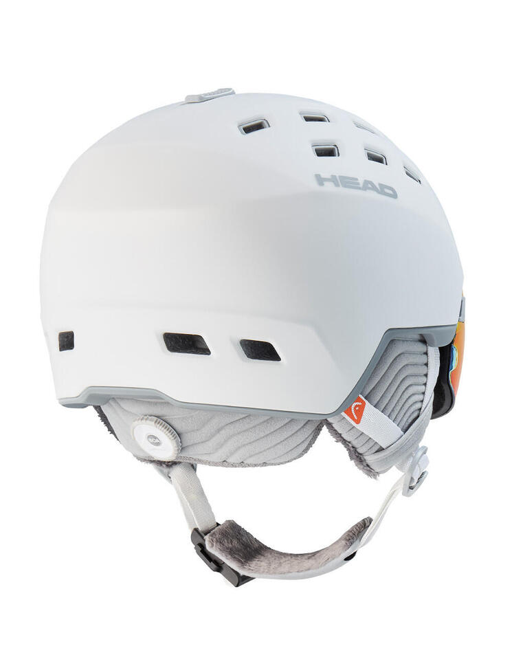 Kask narciarski damski z wbudowaną szybą HEAD RACHEL 5K POLA