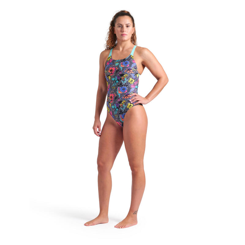 Costum de baie pentru femei Arena Vivid Repeat Swimsuit Swim
