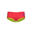Arena One Biglogo Low Waist Short - Koraal / Groen - UK Maat 34