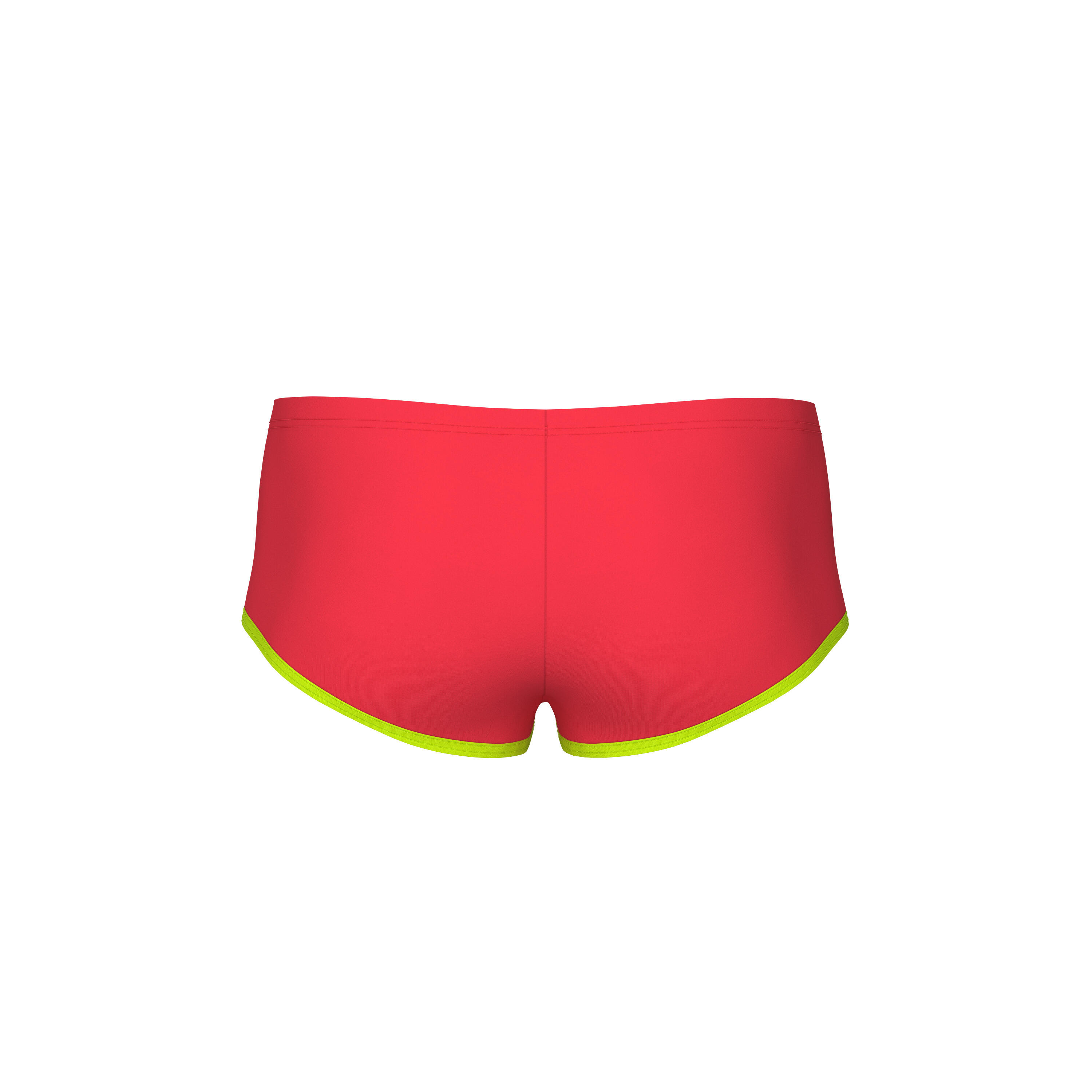 Arena One Biglogo Low Waist Short - Koralle/Grün - UK Größe 34 2/7