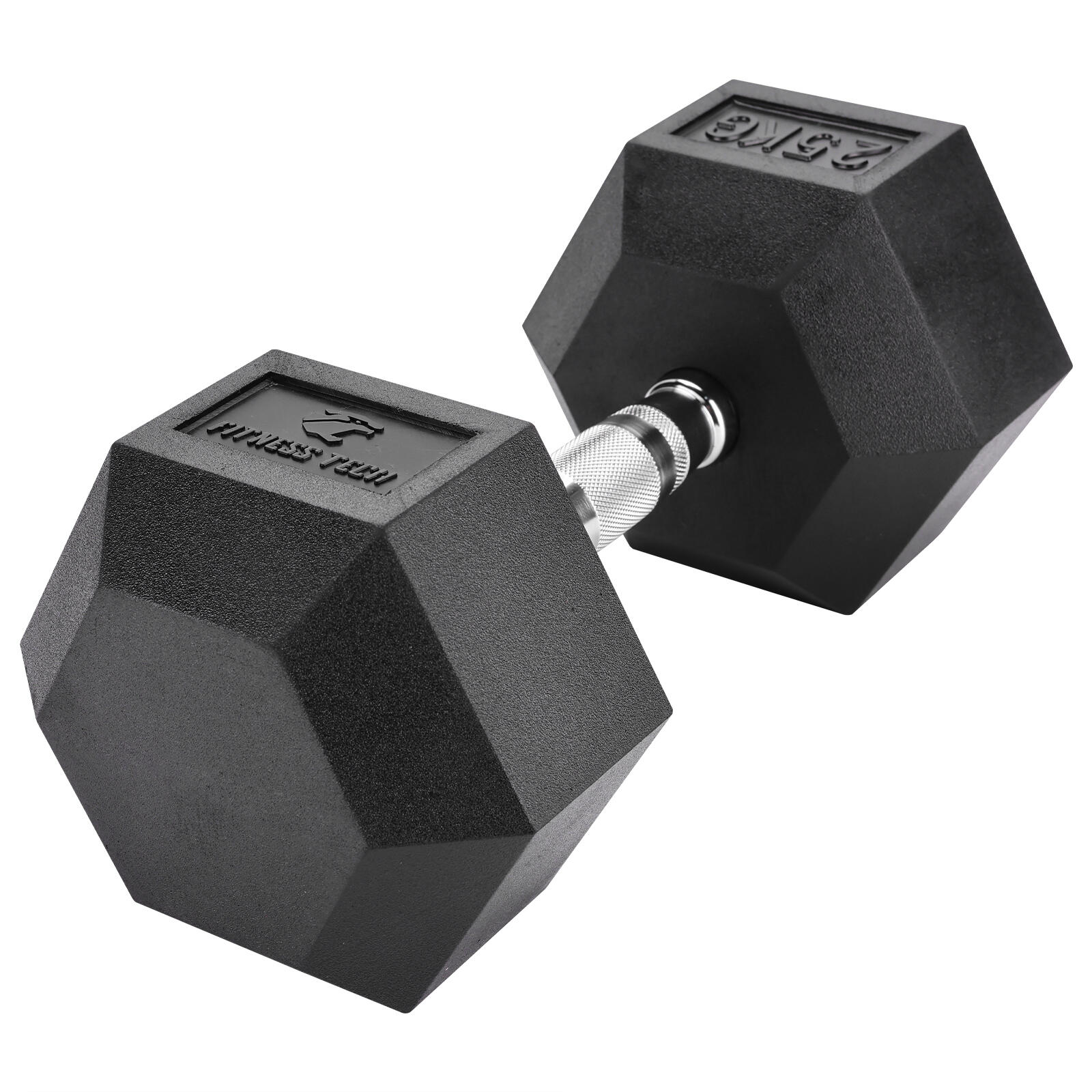 Haltères hexagonales 25kg Fitness Tech Set 2 Unités 2/8