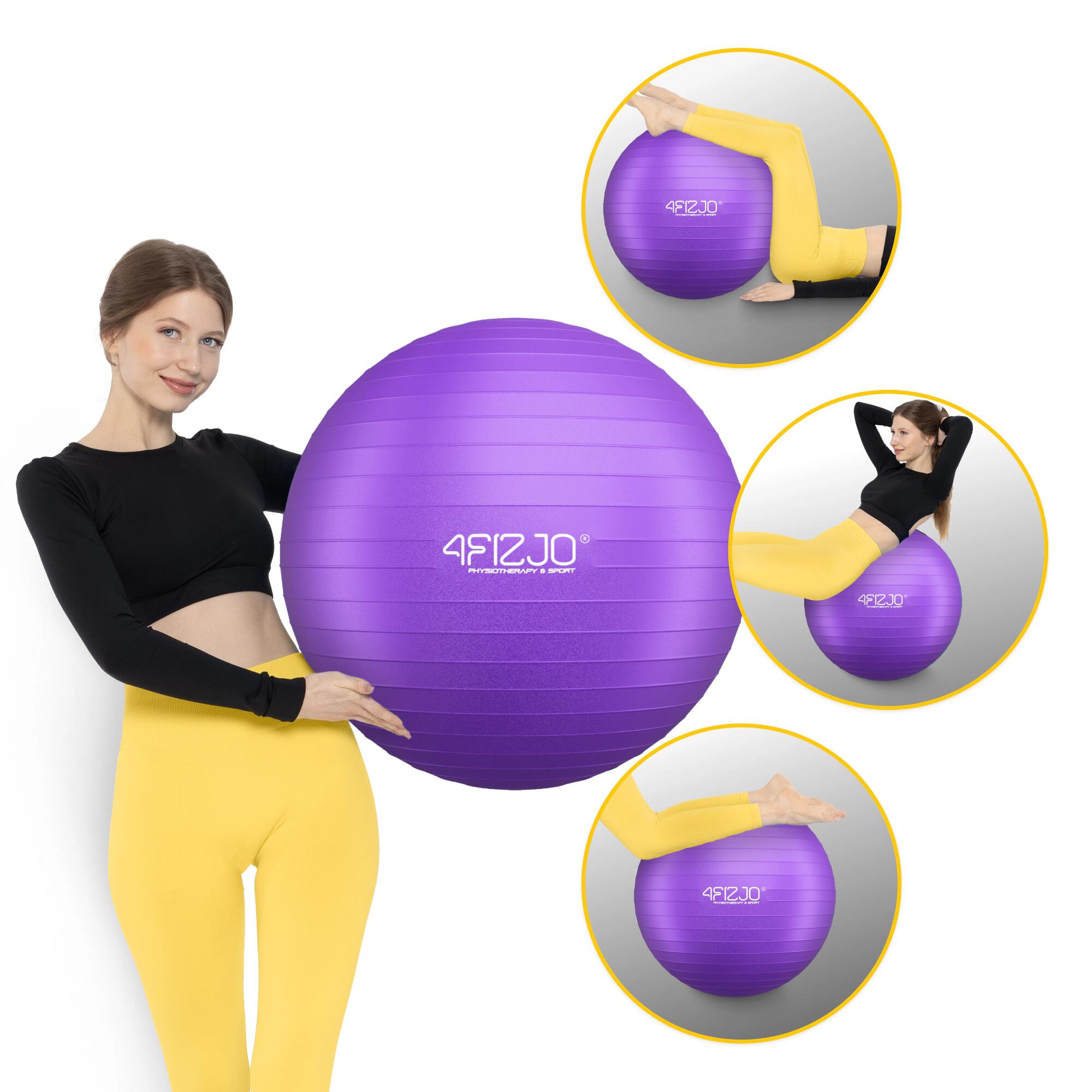 Palla ginnica fitness riabilitativa anti-burst postura 4FIZJO Reh Ball 2/7