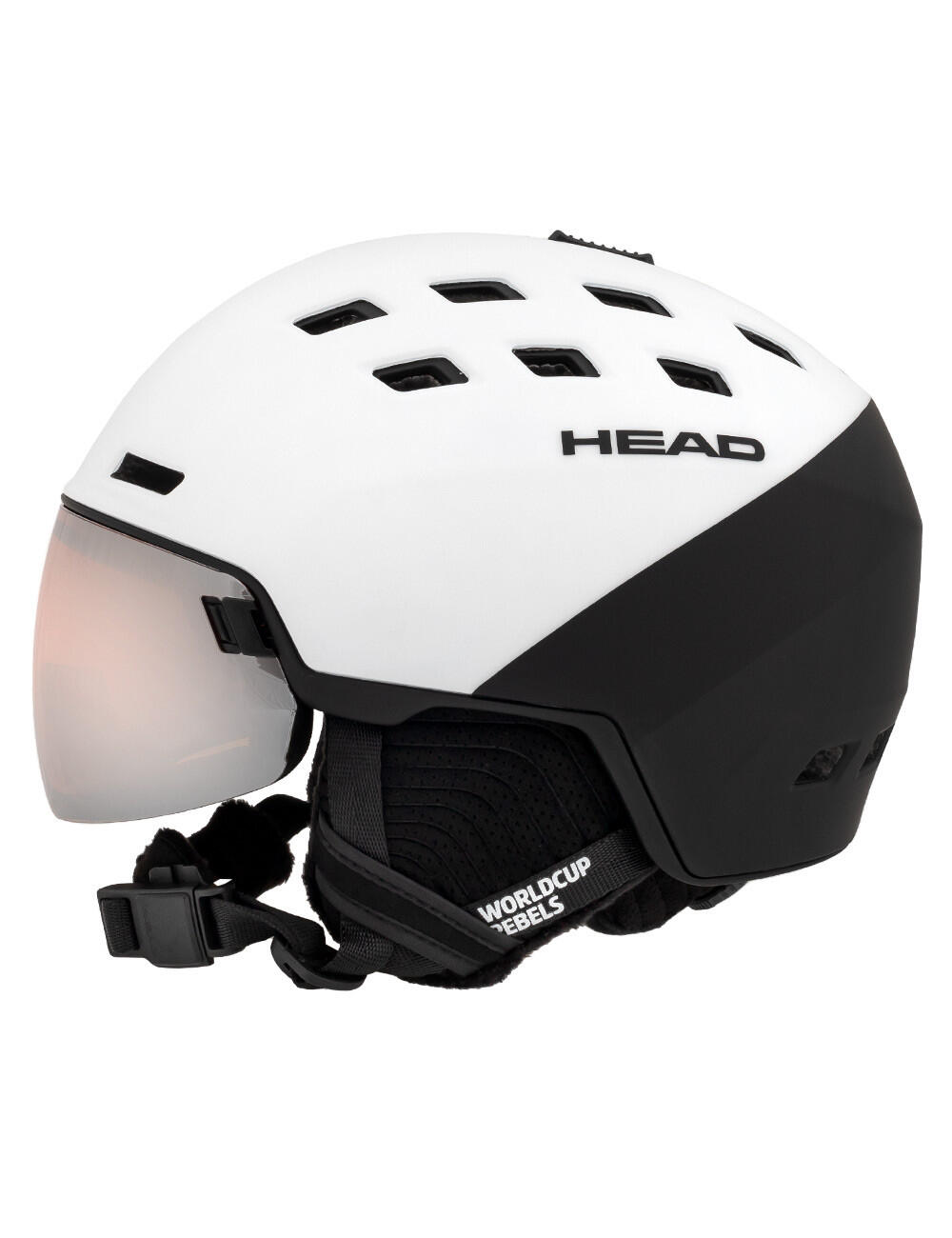 Kask narciarski męski z wbudowaną szybą HEAD RADAR WCR - kolekcja WC REBELS 3/4