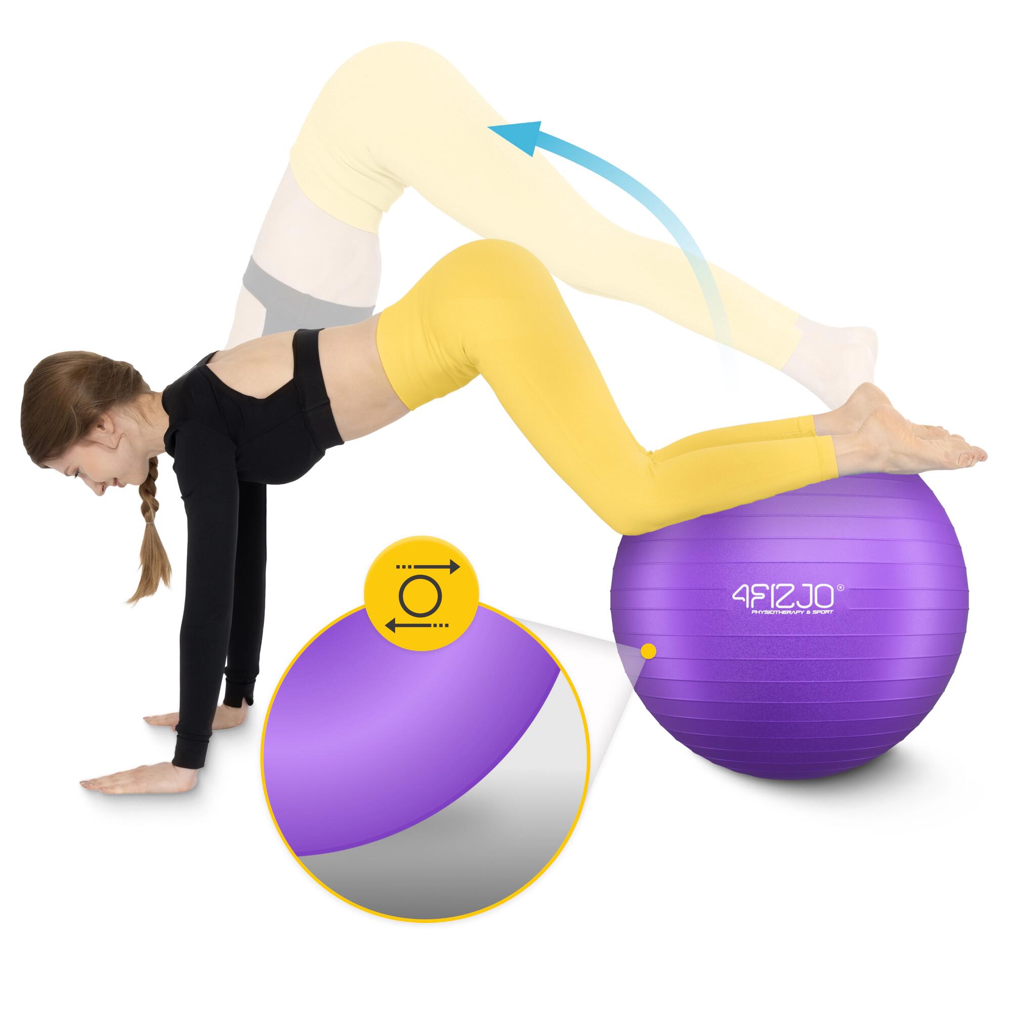 Palla ginnica fitness riabilitativa anti-burst postura 4FIZJO Reh Ball 4/7