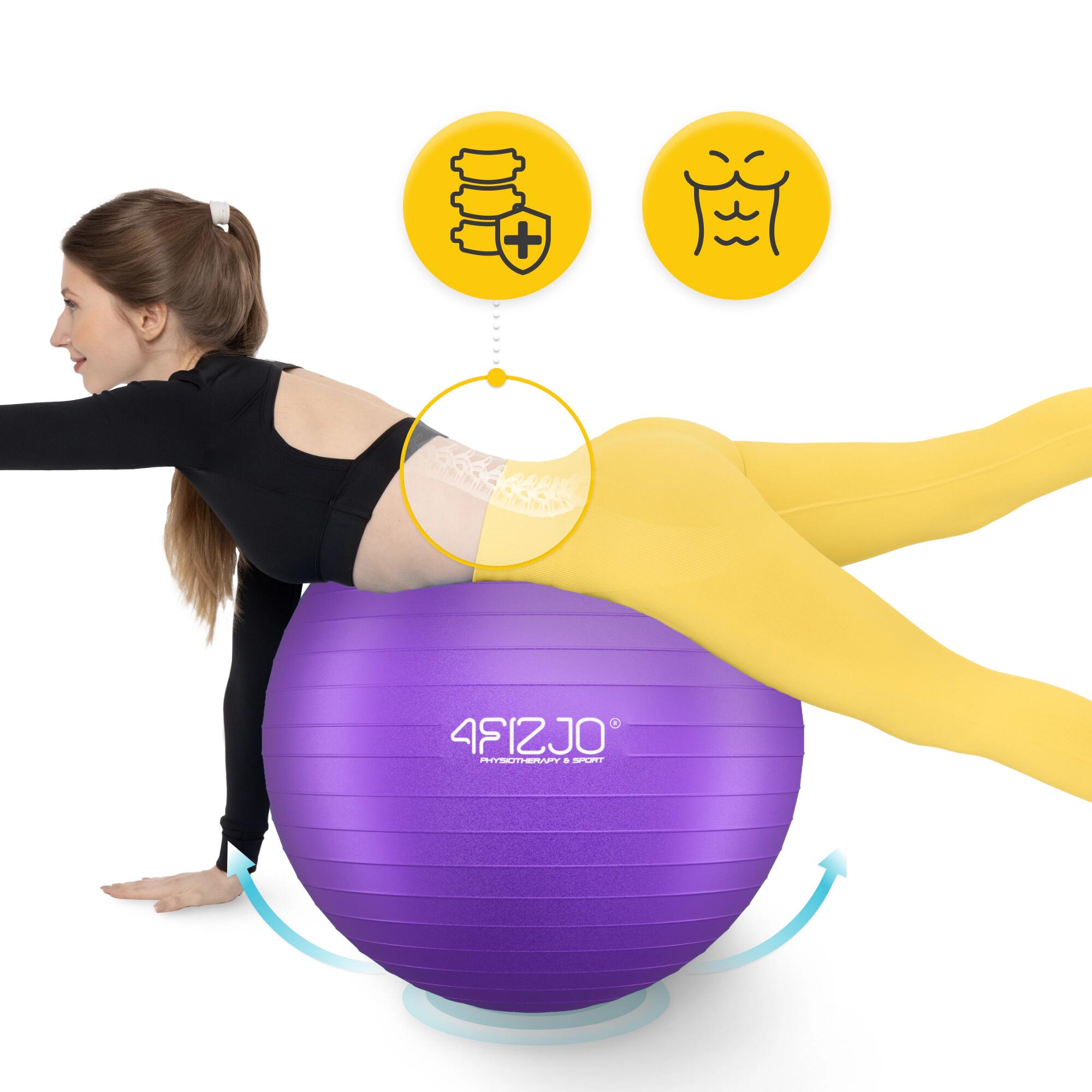Palla ginnica fitness riabilitativa anti-burst postura 4FIZJO Reh Ball 5/7