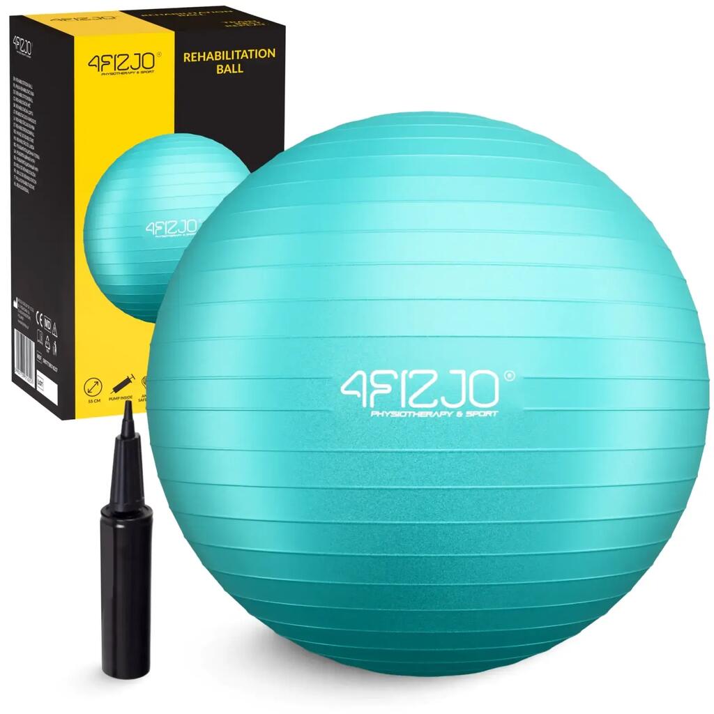 Топка за гимнастика Reh Ball 4FIZJO 55 см Anti-Burst за фитнес и рехабилитация