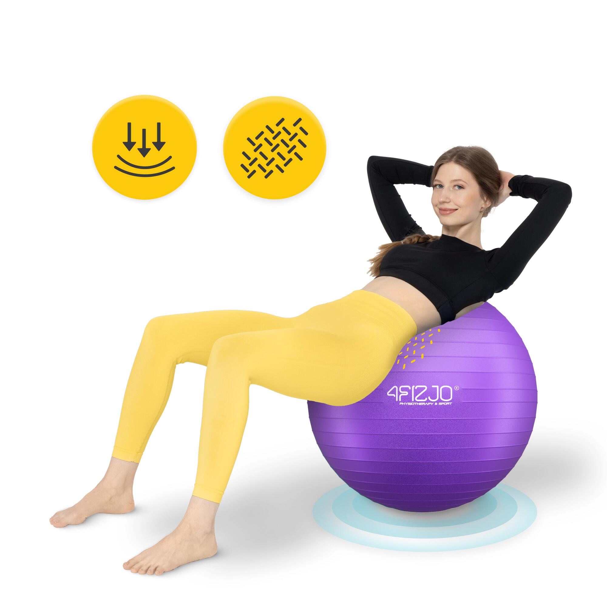 Palla ginnica fitness riabilitativa anti-burst postura 4FIZJO Reh Ball 6/7