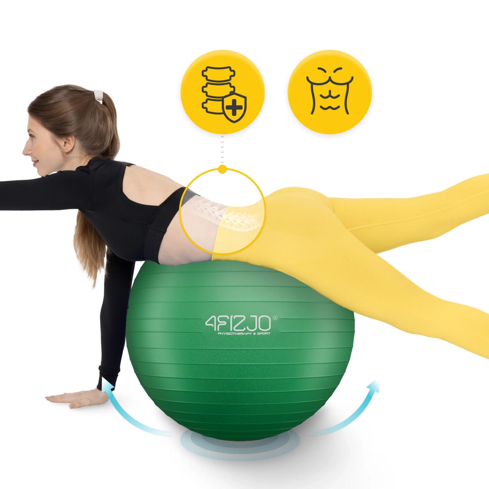 Ballon gym fitness rééducation stabilité anti-éclatement Reh Ball 4FIZJO 5/7